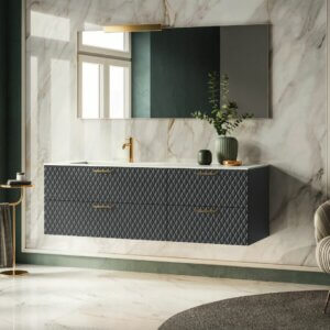 Lame 05 - 1600 Vanity and integrated basin