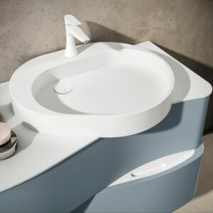 Onda 02 1050 Vanity unit & Basin overhead view