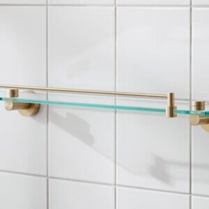 Miller Bond Brushed Brass Shelf