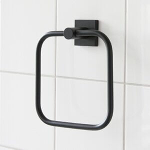 Miller Atlanta Black Towel Ring