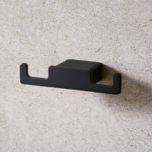 Miller Miami Black Double Robe hook