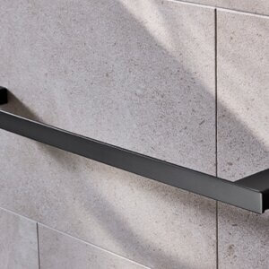 Miller Miami Black Towel rail 500 mm